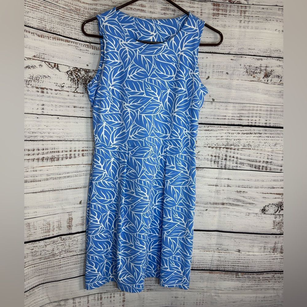 Mahi Gold Dress Womens Size Small Ryder Mini Leaf‎ Print Nylon Travel